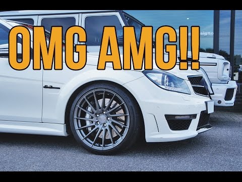 MURDERED OUT C63 AMG GETS LOWERED AND NEW WHEELS