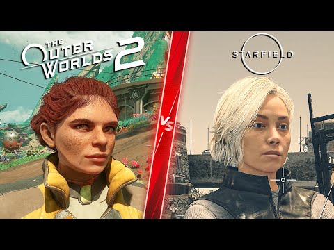 The Outer Worlds 2 vs Starfield - Direct Comparison! Attention to Detail & Graphics! PC ULTRA 4K