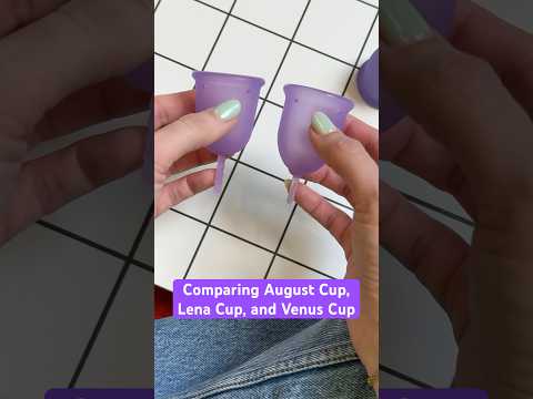 Comparing August Cup, Lena Cup, and Venus Cup plus Saalt Cup #shorts