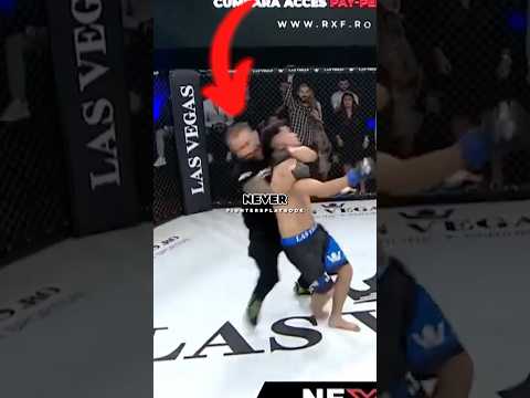 The craziest MMA referee ever🥶🫡 #ufc #mma #referee #crazy