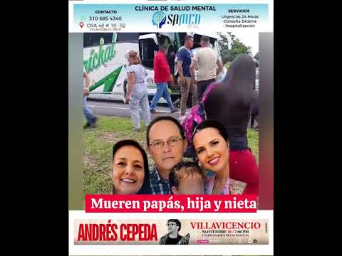 Murieron papás, hija y nieta.