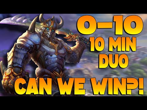 MY DUO WENT 0-10 IN 10 MINS! CAN I STILL MANAGE TO WIN THE GAME?! - Masters Ranked Conquest - SMITE