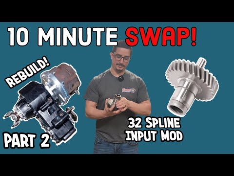 NP203 Rebuild and HEAVY DUTY Input swap in 10 minutes! | Turbo 400 | How to rebuild a transfer case