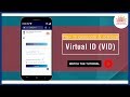 TUTORIAL How To Generate Virtual ID For Aadhaar