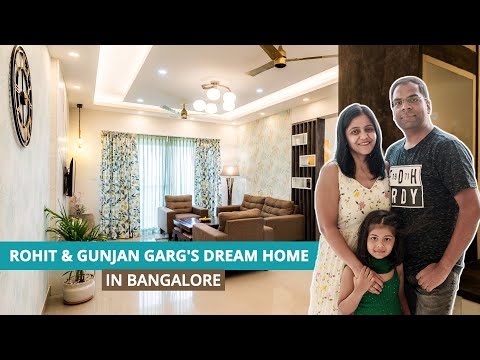 Simple yet ELEGANT 3BHK Home Interiors under 11 LAKH for Mr. Rohit Garg | 3 bhk #hometour Bangalore