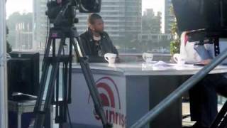 Usher Performing in sunrise