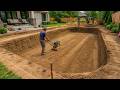 Man Builds Stunning SWIMMING POOL In His Backyard Start To Finish By EricLeCarreleur