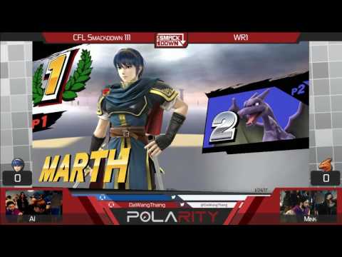CFL Smackdown 111 WiiU - AI (Marth) vs FBC Papa Mink (Charizard) - Winners R1