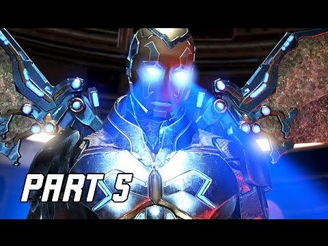 INJUSTICE 2 Walkthrough Part 5 - Blue Beetle & Firestorm (Story Mode Let's Play)