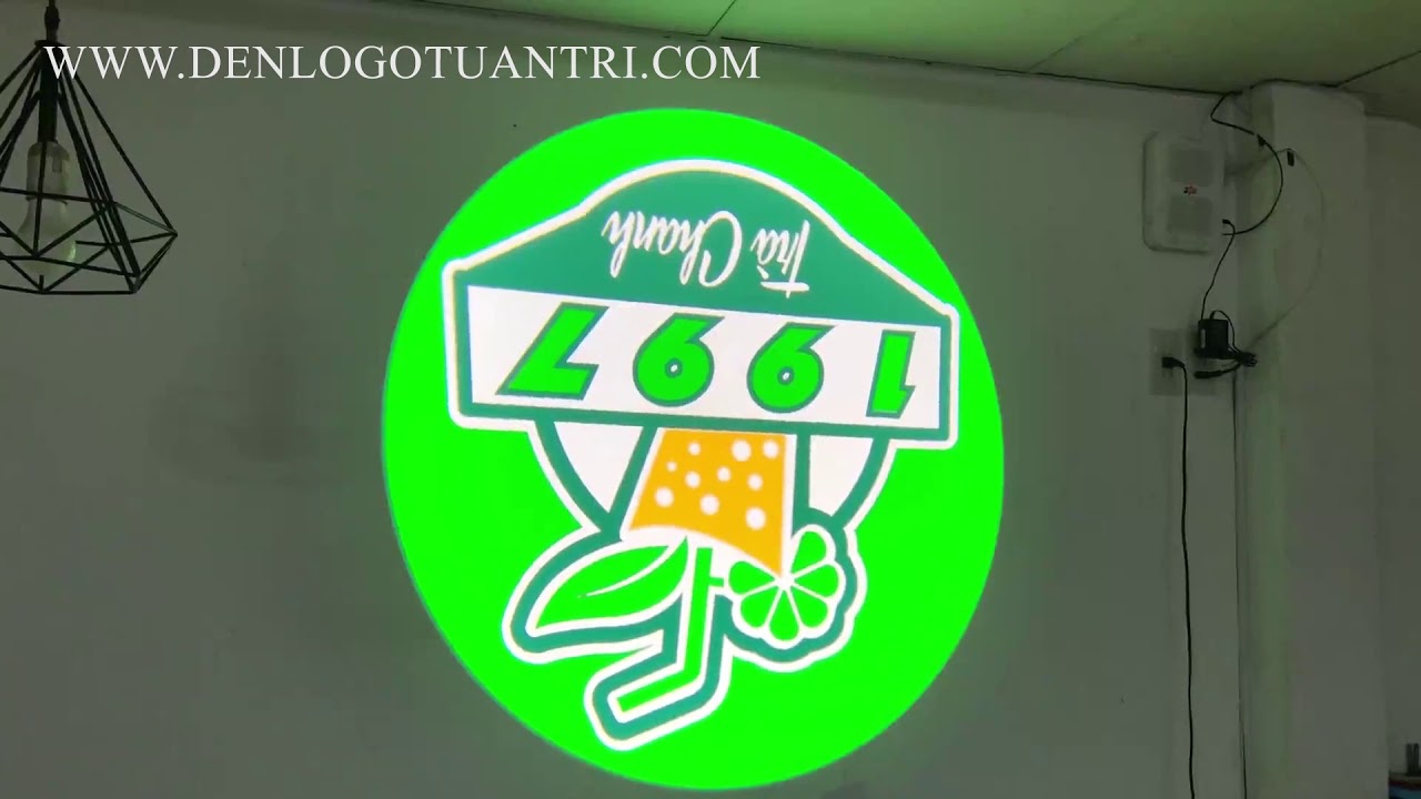Đèn chiếu logo cho tiệm Trà Chanh và Quán Cà Phê