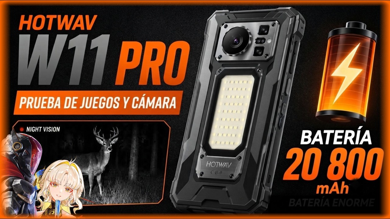 Los JUEGOS MAS PESADOS en Un CPU ECONÓMICO - Hotwav W11 Pro Unboxing y Test de Camara