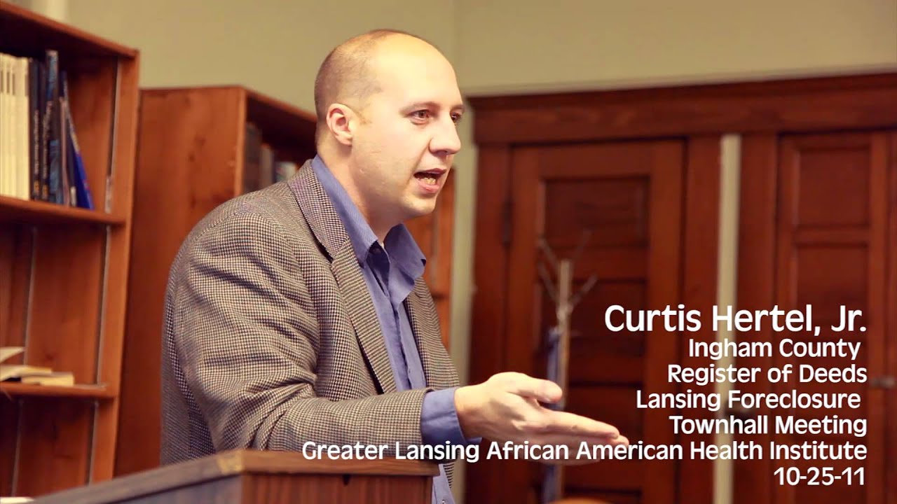 Register of Deeds Curtis Hertel, Jr., Explains the Foreclosure Mess - Pt 2 - YouTube