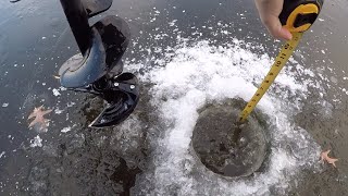 Ice Check For Early Ice Fishing - Central Minnesota