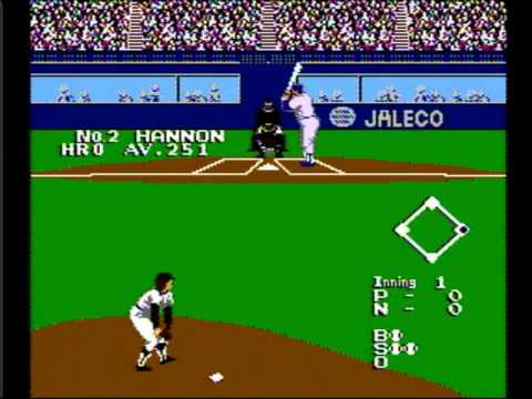 Bases Loaded II: Second Season (NES Intro and Gameplay Preview)
