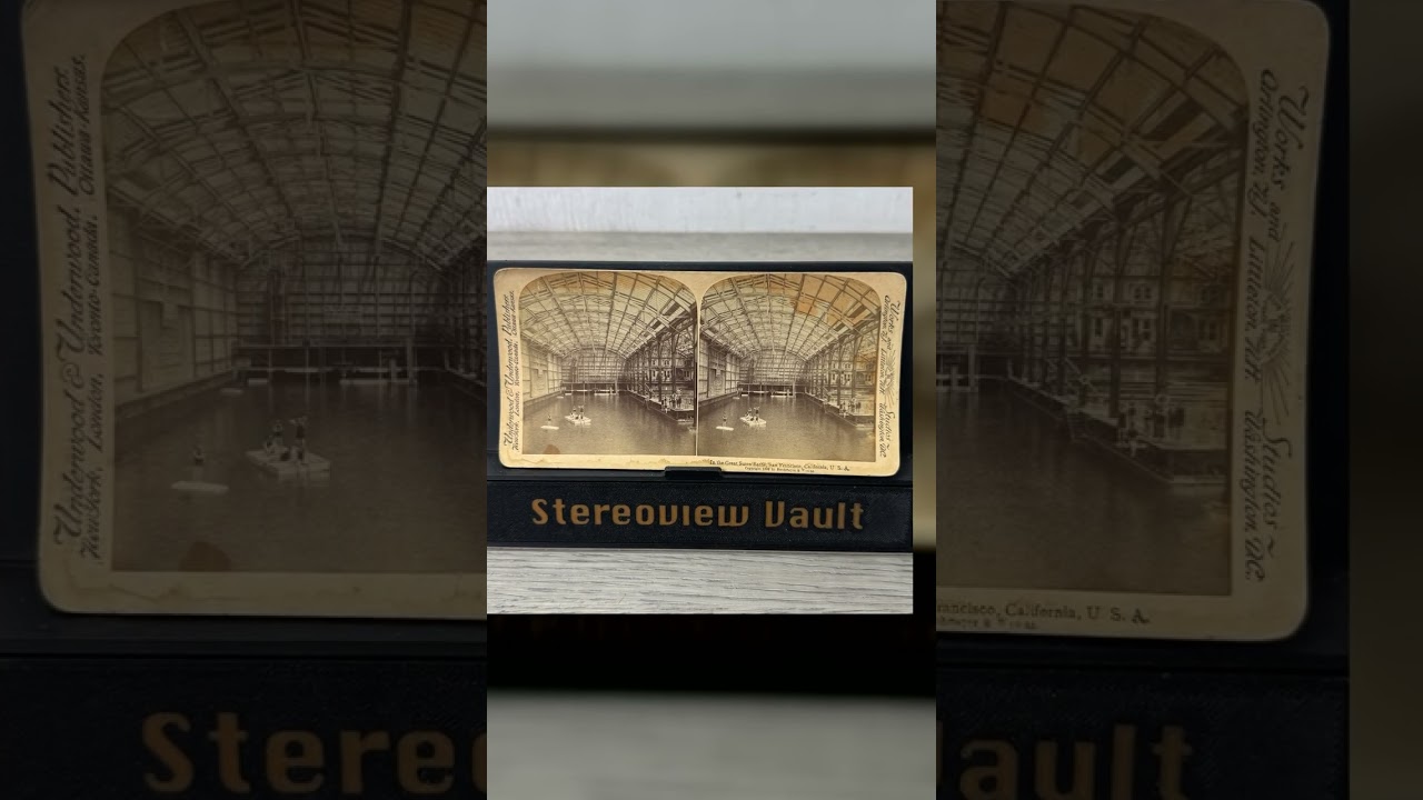 Underwood Stereoview, Sutro Baths, San Francisco, c. 1900 Video
