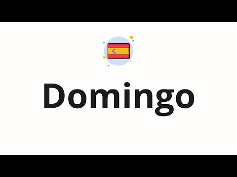 How to pronounce Domingo