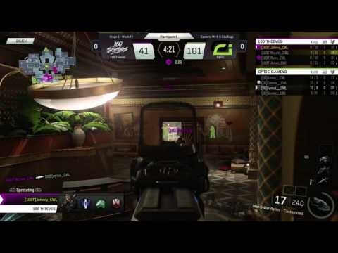 Optic vs 100T - CWL - Stage 2 Week 11 - Map 1