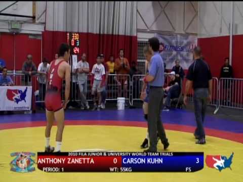 FILA JR Freestyle 55kg - Carson Kuhn vs. Anthony Zanetta