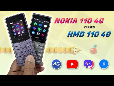 Nokia 110 4G vs HMD 110 4G | Nokia 110 4G and HMD 110 4G Keypad Mobile Comparison video