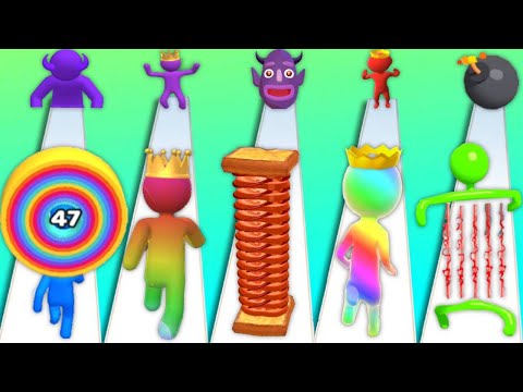 Laser Man Run, Layer Man 3D, Giant Rush, Sandwich Runner, Stack Colors - Playing 999 Tiktok Gameplay