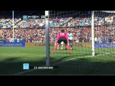 Gol de Bou. Racing 2 - Vélez 0. Fecha 12. Torneo Primera División 2014. FPT.