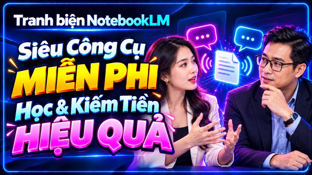 Trợ lý Học tập NotebookLM: Biến tài liệu thành slide, audio, Mindmap, và bài test trong 60s
