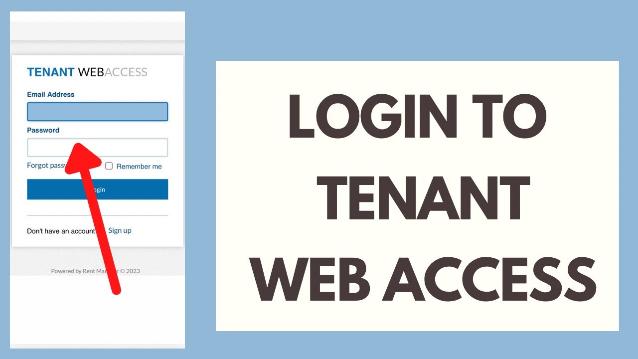How to Login to Tenant Web Access (2023)