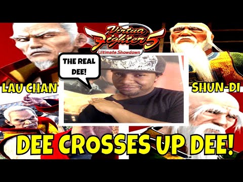 VF5US- DEE THA GEE GETS CROSSED UP! (Lau Chan & Shun Di Gameplay)