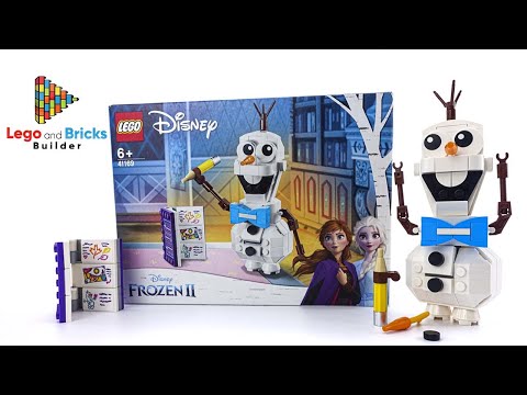LEGO DISNEY FROZEN II OLAF SNOWMAN PLAYING Unboxing and Speed Build #41169