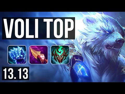 VOLIBEAR vs AKSHAN (TOP) | 7 solo kills, 1.2M mastery, 400+ games, Dominating | KR Master | 13.13