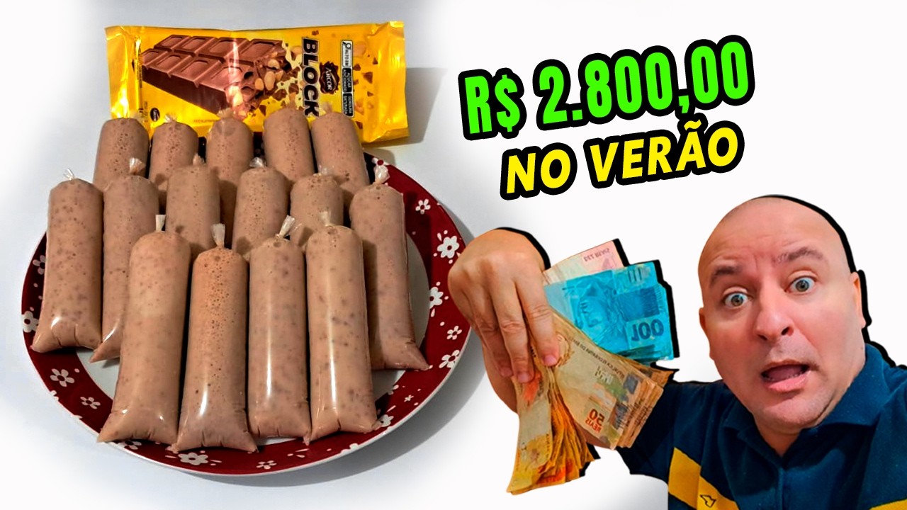 🚨FATURE💰R$2 800,00 POR MÊS, COM ESSA RECEITA DE GELADINHO SUPER CREMOSO E ECONÔMICO!!