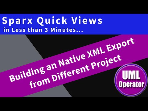 Building a Native XML Export from Different Project