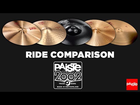 PAISTE CYMBALS - Comparison (2002 Ride's)