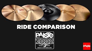 Video thumbnail for PAISTE CYMBALS - Comparison (2002 Ride's) by Paiste Cymbals