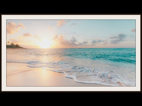 Tropical Beach Frame TV Art | Beach Sunset Relaxing TV Wallpaper | TV Art Home Decor
