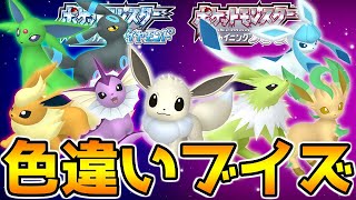 色違いブイズコンプしたったw【ポケモンBDSP】