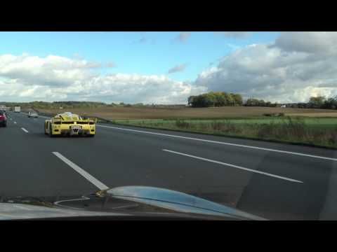 Edo Competition Enzo ZXX (ZR Exotics) on German Autobahn - extreme LOUD sound! - 1080p HD
