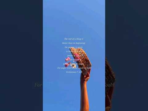 The end of a thing is better than its beginning... #jesus #faithjourney #bibleverse #flowers