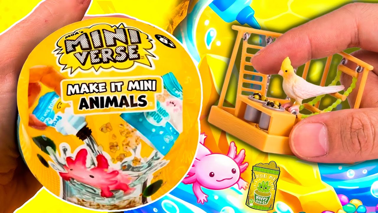 Unboxing Miniverse Make It Mini Animals Serie 1 — Cacatúa