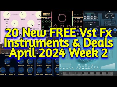20 Best New FREE VST Plugins, Vst Instruments, Sample Packs & Plugin Deals - APRIL 2024 Week 2