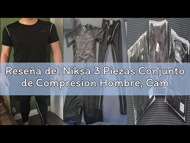 Vídeo relacionado con Niksa Mallas Cortas Running Hombre Pantalones Cortos de Compresión para Deporte, Fitness, Gym Negro Large