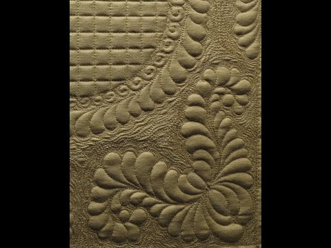 In Love With Feathers Ruler Work and Free Hand Longarm Quilting