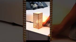 DIY ice cream sticks lamp #shortsfeed #youtubeshorts #homedecor