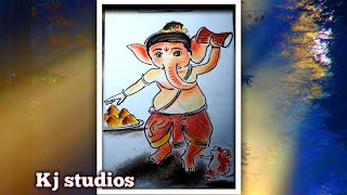 My friend Ganesha art tutorial/Mahadev ji ki Damroo @kjstudios7001