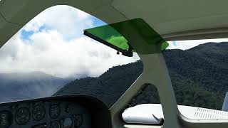 Microsoft Flight Simulator - Cessna 414, descent into Paro RWY15