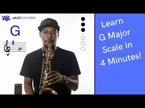 G Major Scale on Alto Saxophone (Bb Concert)