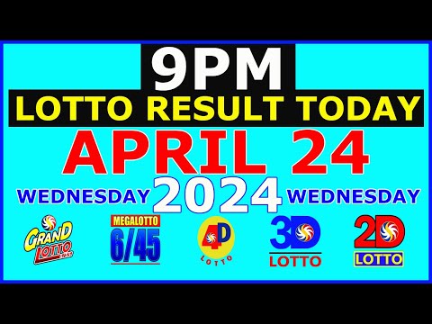 Lotto Result Today 9pm April 24 2024 (PCSO)