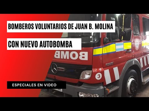Bomberos Voluntarios de Juan B. Molina con nuevo autobomba