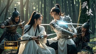 功夫少年！！恶霸绑架美女图谋不轨，怎料突然路过的功夫高手以一敌百救下美女！！  #武侠 #电影 #功夫