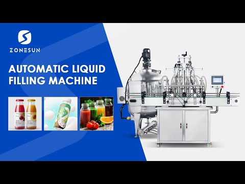 ZONESUN Automatic Filling Machine Mixing Tank Emulsifying Blender ZS-YT6T-6V